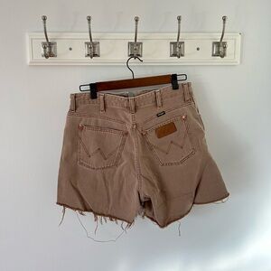 Wrangler A-Line Denim Short - Ochre Wash